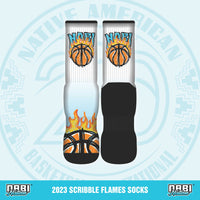 2023 NABI Scribble Flames Socks