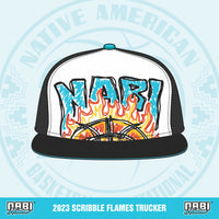 2023 NABI Scribble Flames Trucker Hat