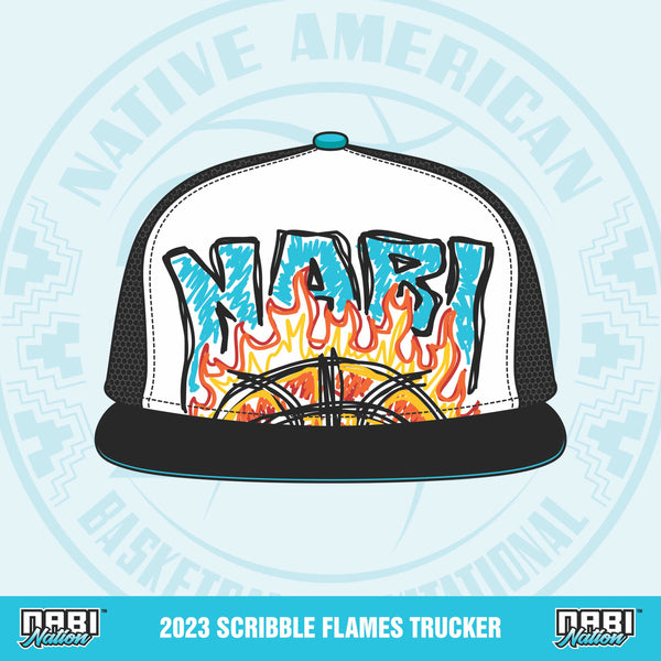 2023 NABI Scribble Flames Trucker Hat